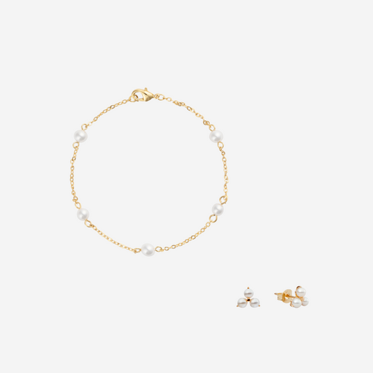 MINI PERLEN GESCHENKSET Gold