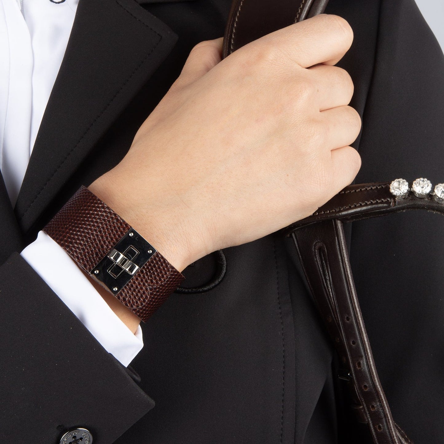 PS x BYBORN ARMBAND Braun Silber