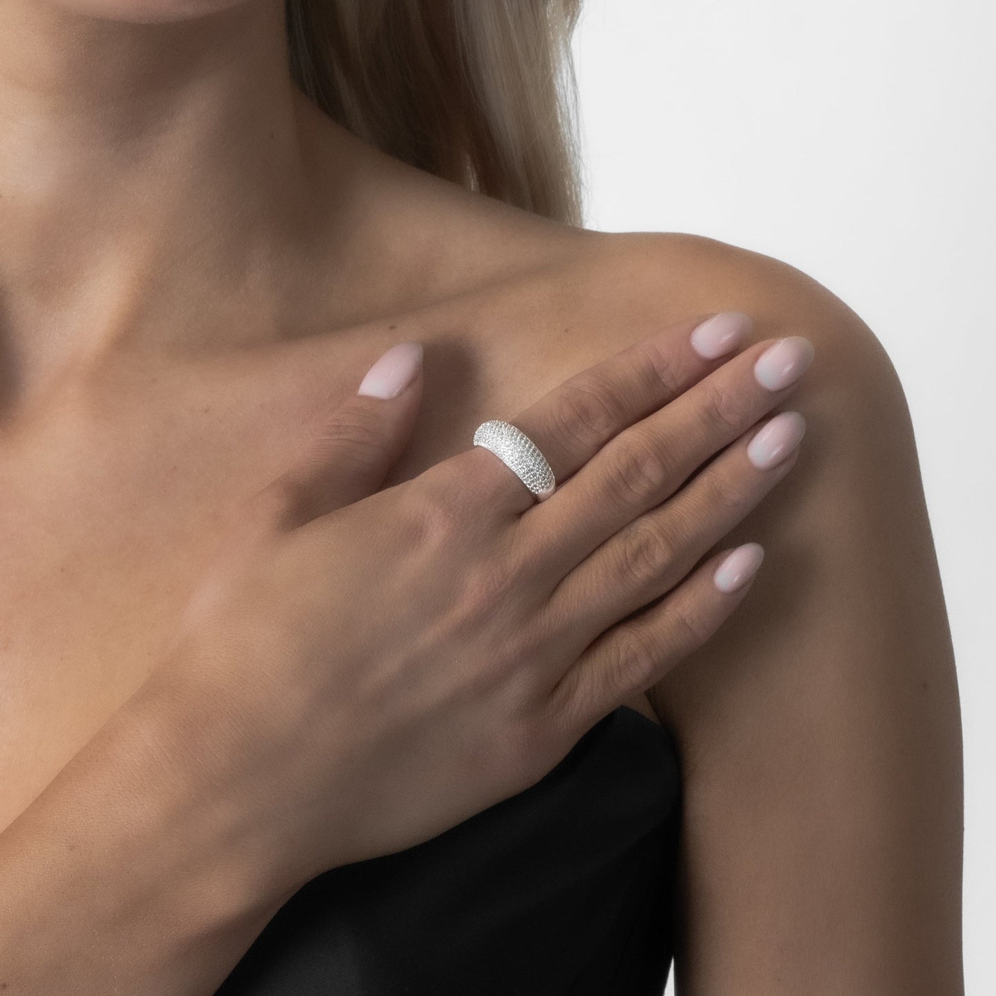 PAVÉ RING Silver