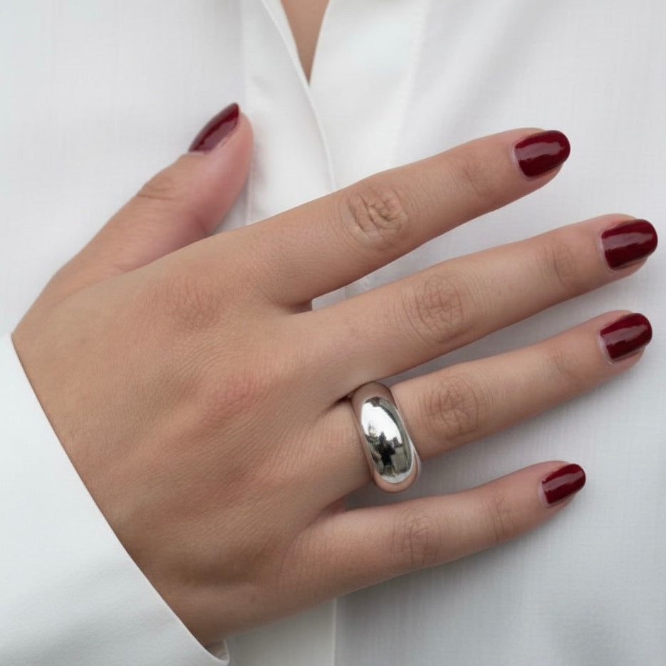 CHUNKY RING Silber
