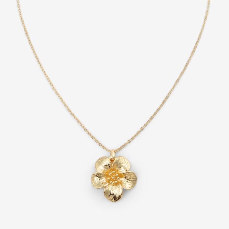 BYBORN Flower Necklace Gold - Main Image