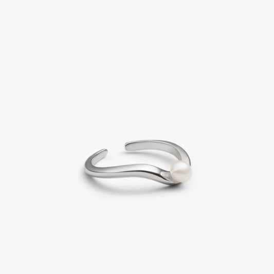 OHRRINGE MIT PERLE Silber