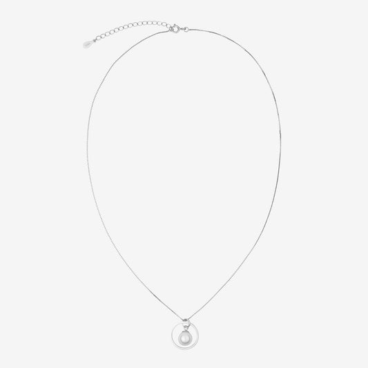 PERLENTROPFEN HALSKETTE Silber