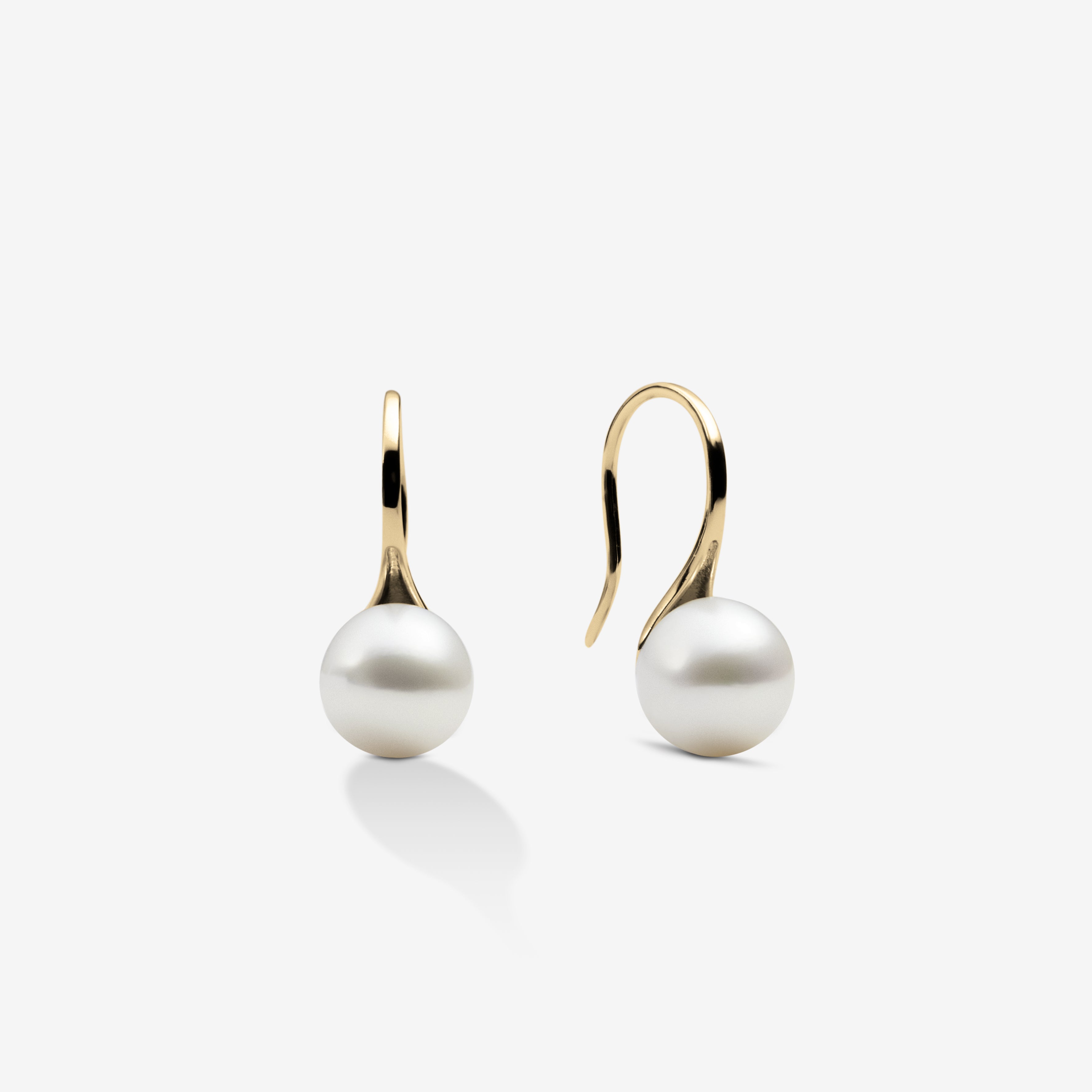 BYBORN Pearl Hook Earrings Gold - Main Image