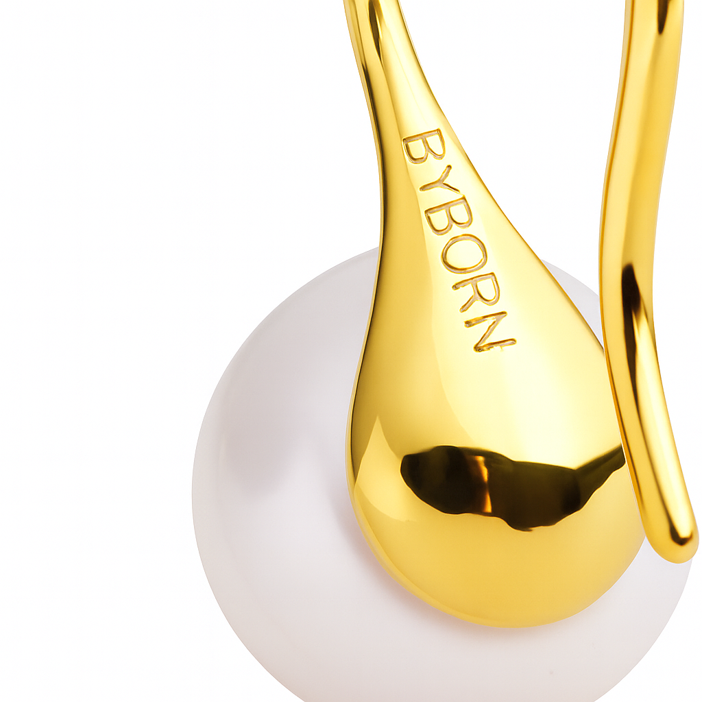 PEARL HOOK EARRINGS Gold