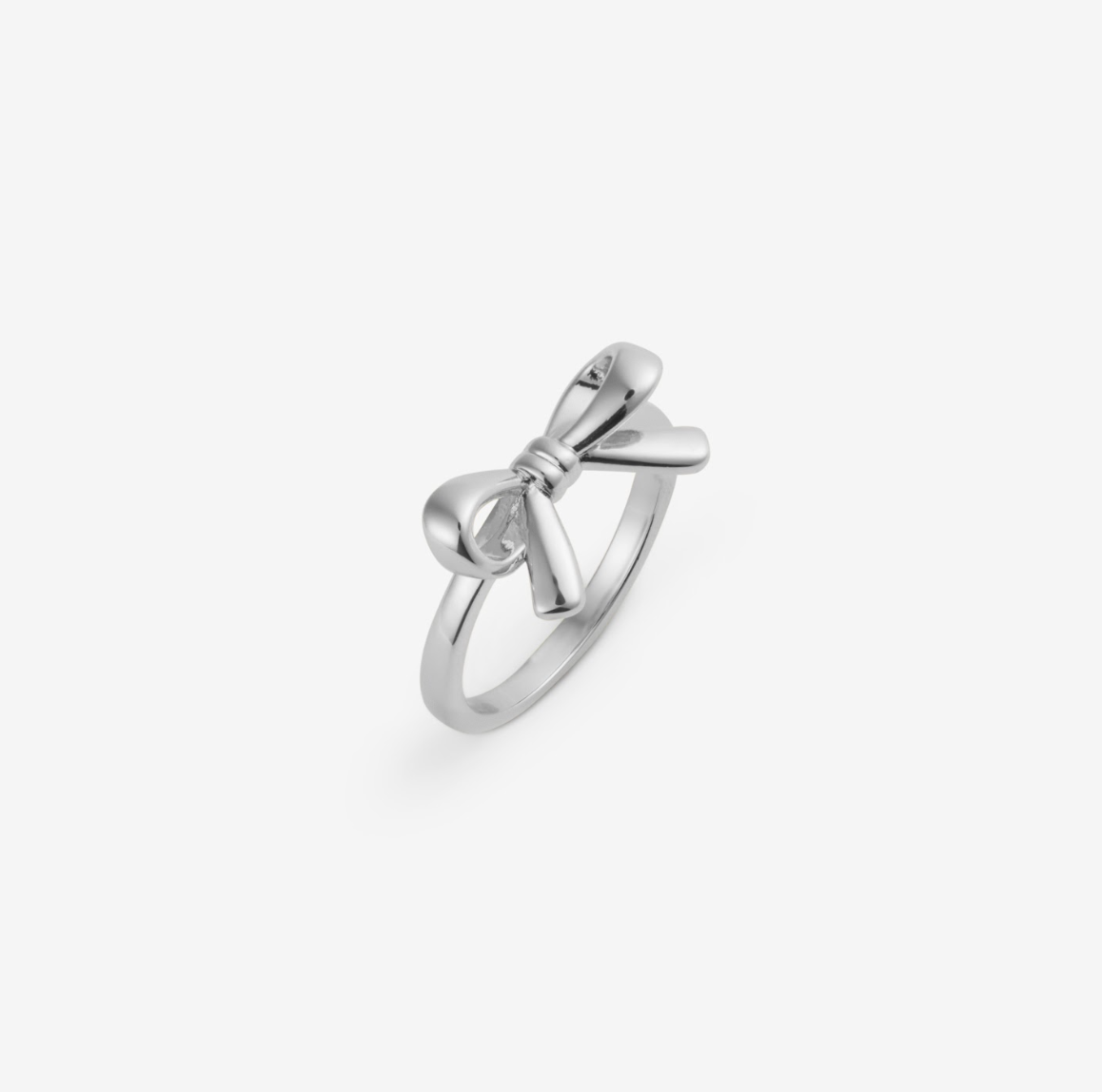 SWEET BOW RING Silber