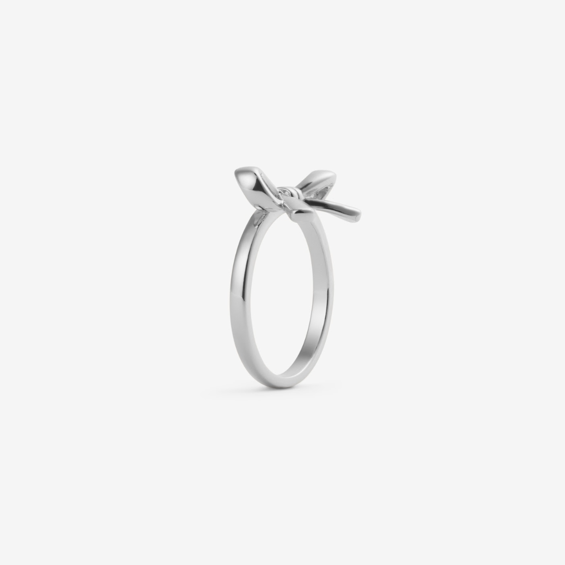 SWEET BOW RING Silber