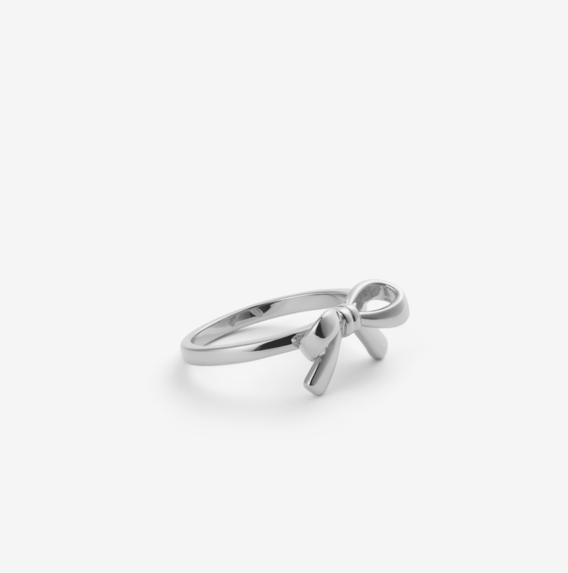 SWEET BOW RING Silber