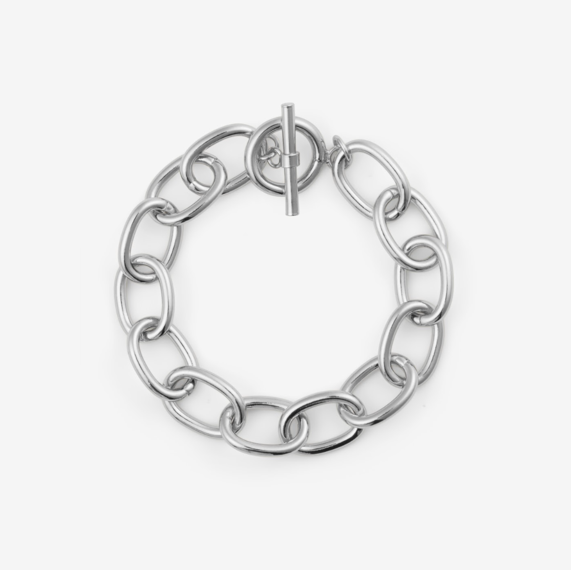 BYBORN Oval Link Bracelet Silver
