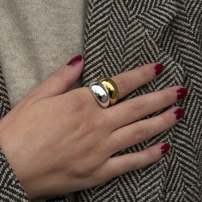 CHUNKY RING Silber
