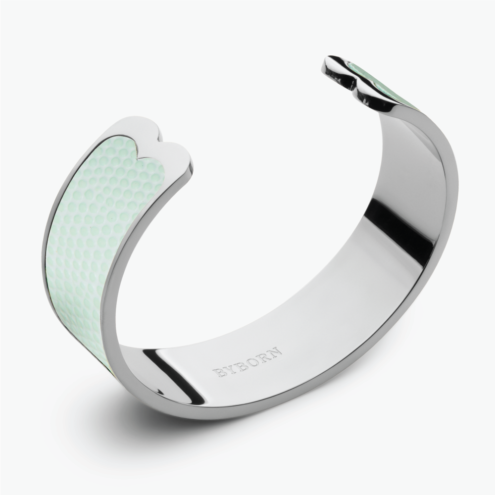 BIG BANGLE ARMBAND Zartes Türkis Silber
