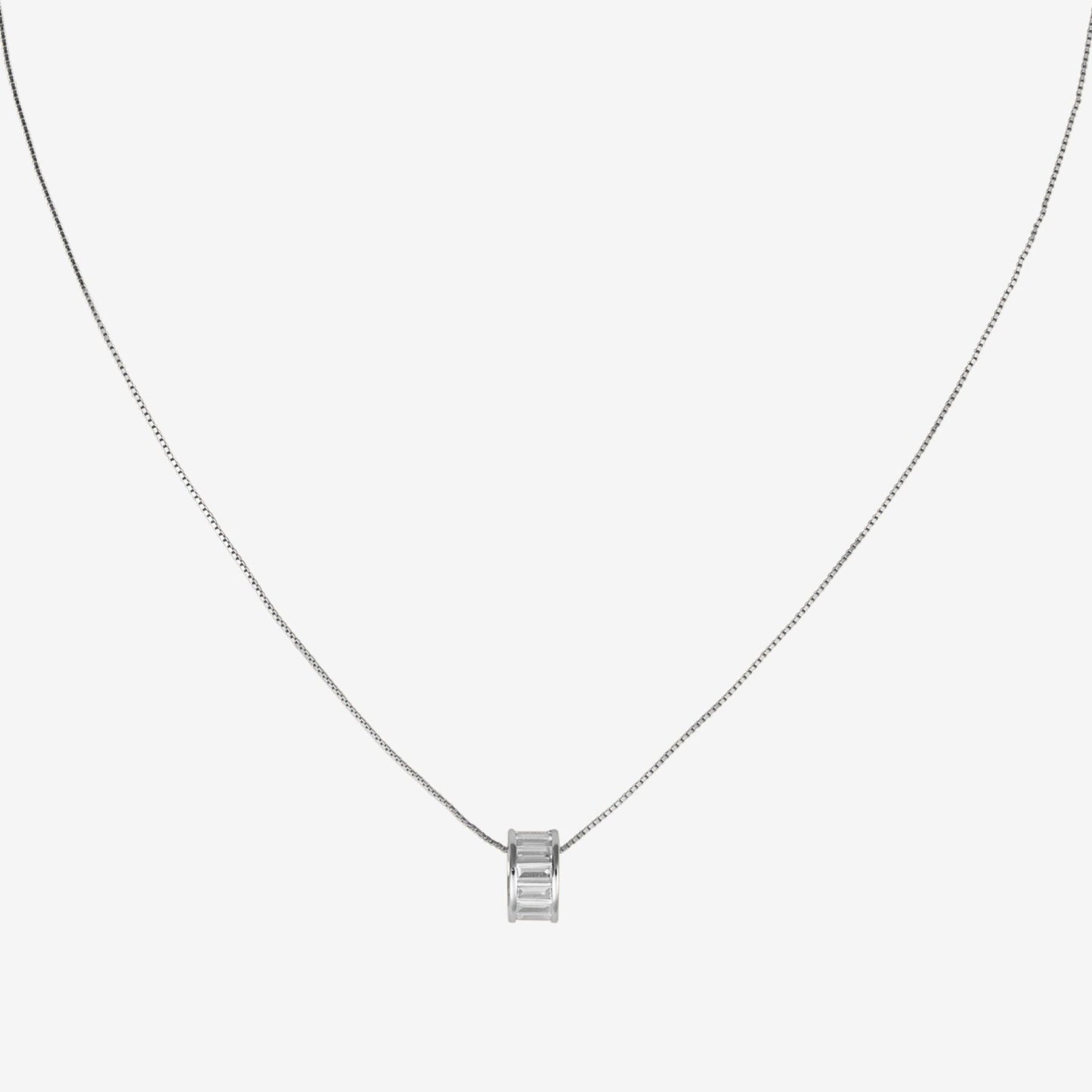 RINGANHÄNGER HALSKETTE Silber