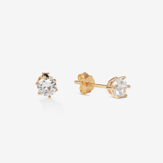 STUD EARRINGS Gold 5 mm