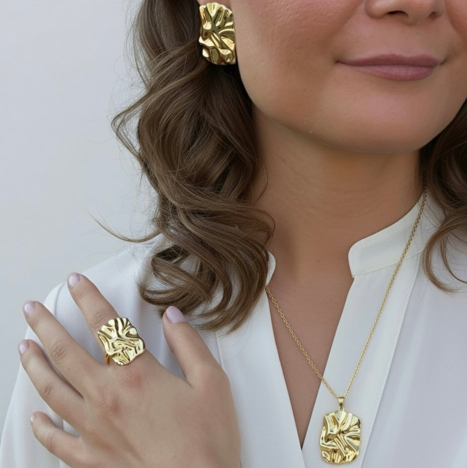 WAVY EARRINGS Gold