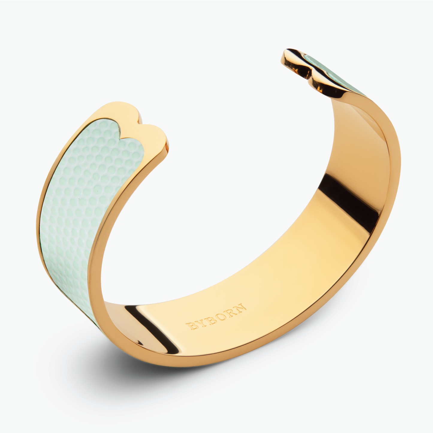 BIG BANGLE ARMBAND Zartes Türkis Gold