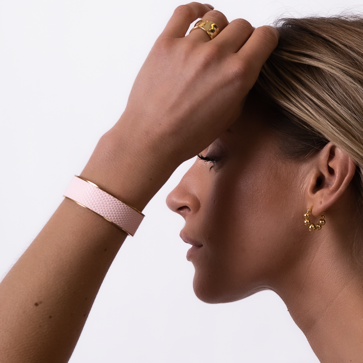 BIG BANGLE ARMBAND Zartes Roségold