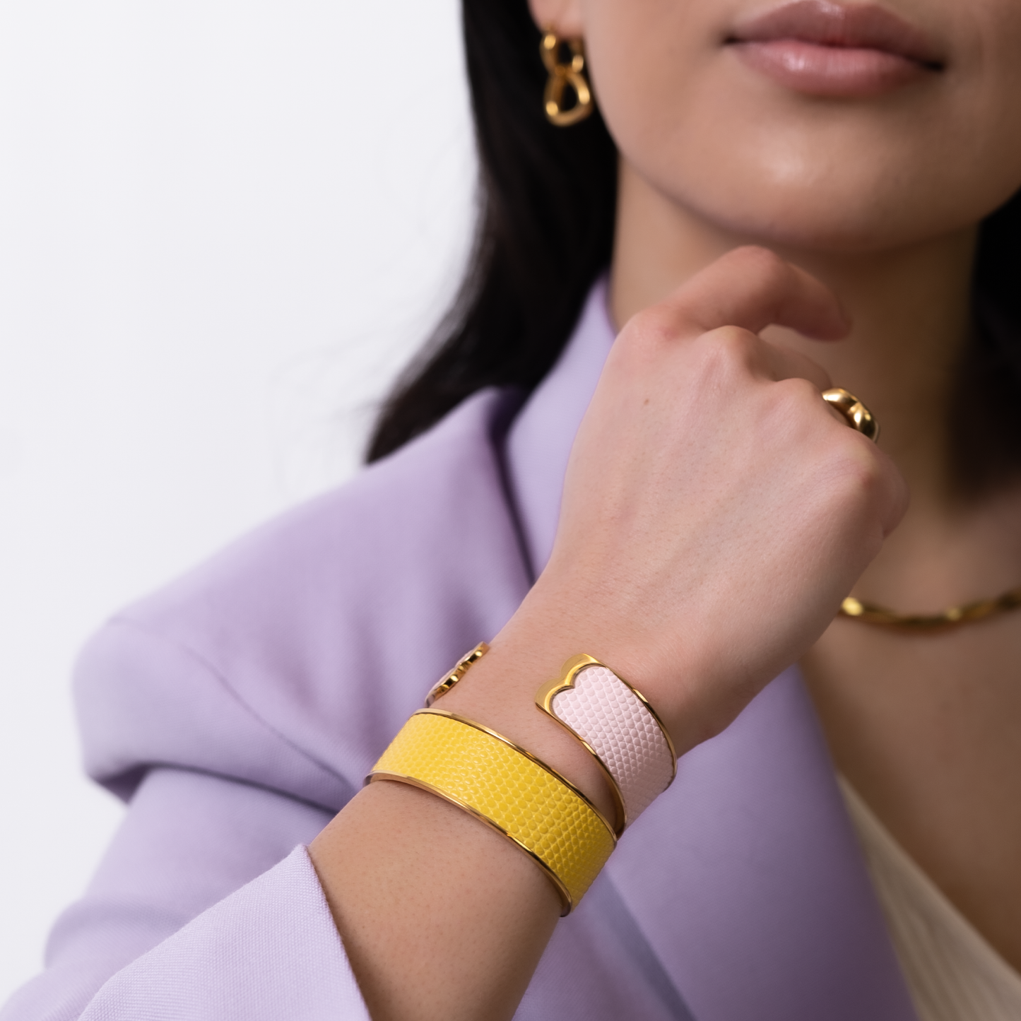 BIG BANGLE ARMBAND Zartes Roségold