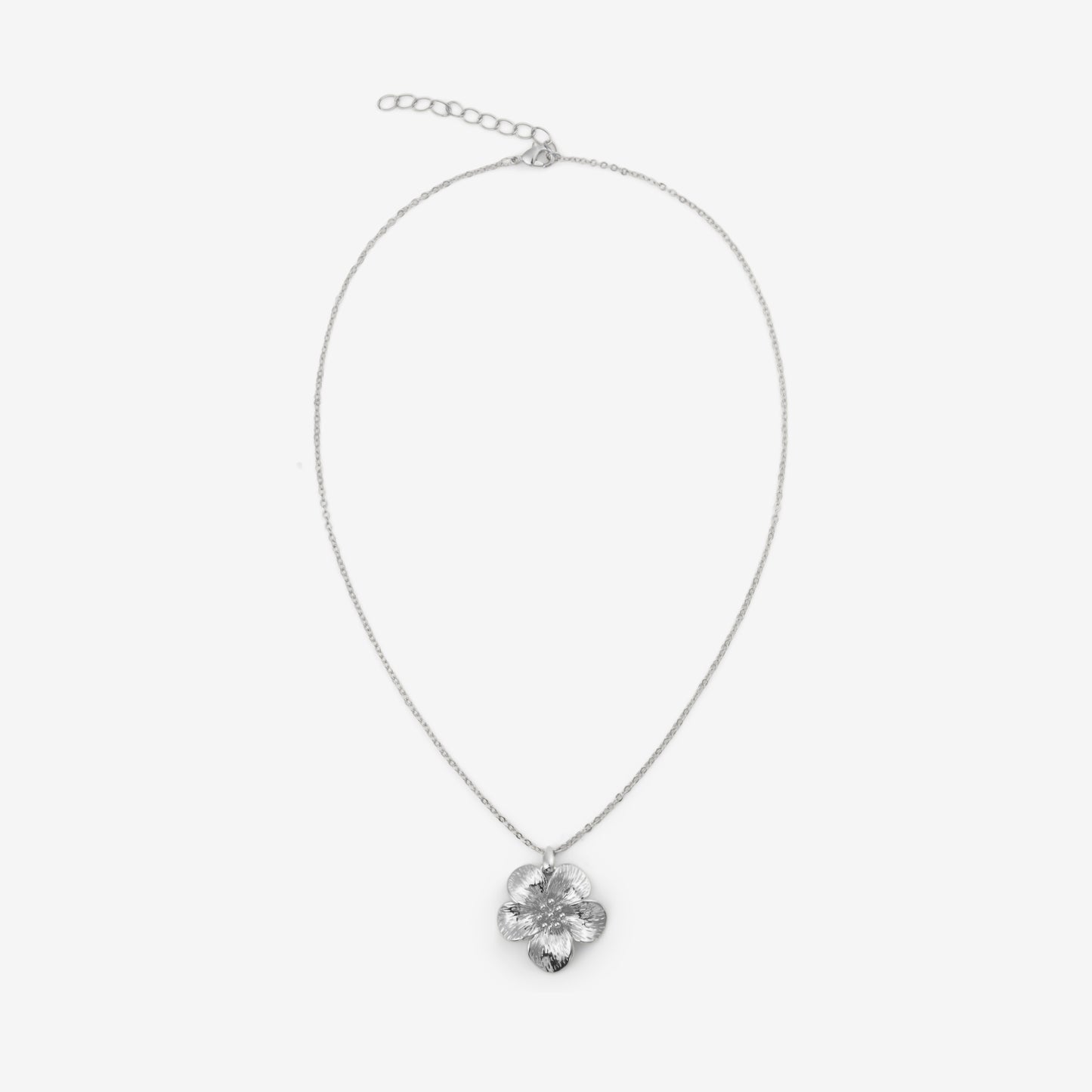 FLOWER NECKLACE Silver