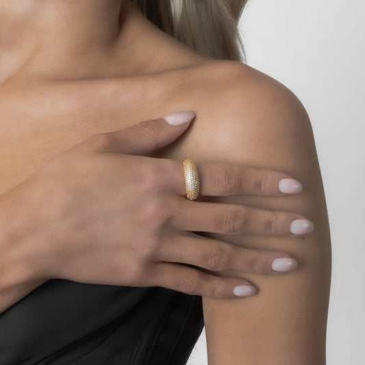 PAVÉ RING Gold
