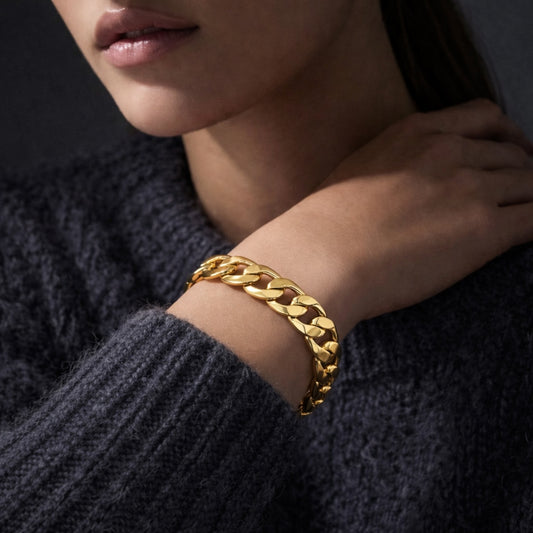 CURB CHAIN BRACELET Gold