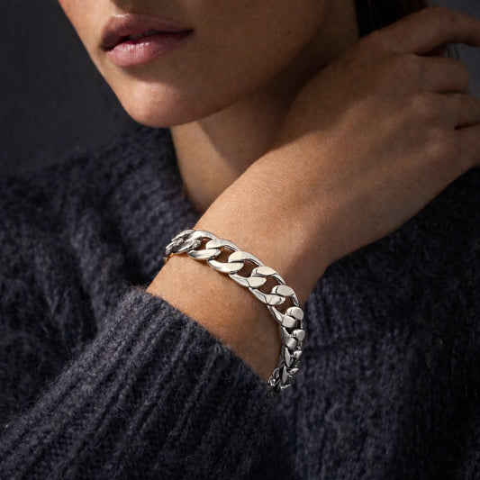 CURB CHAIN BRACELET Silver