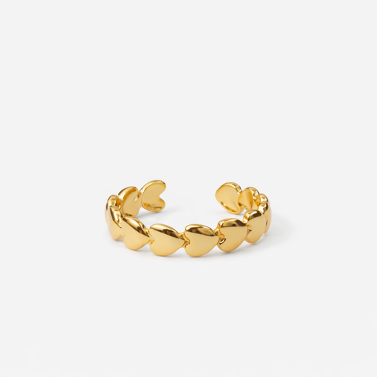 ETERNITY HEARTS RING Gold