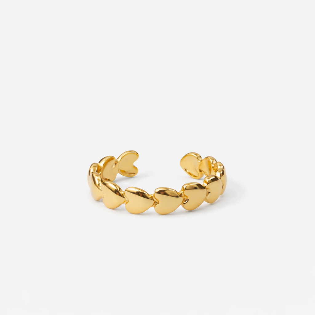 ETERNITY HEARTS RING Gold