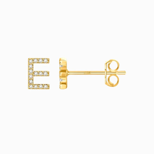 MINI LETTER EARRINGS