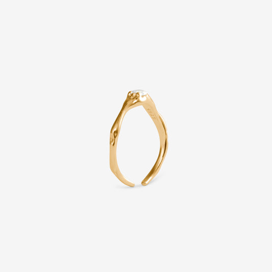 IRREGULAR SOLITAIRE RING Gold