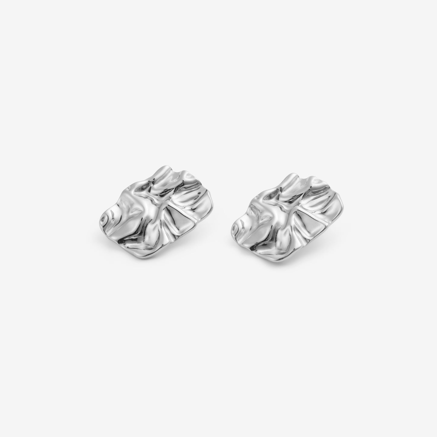 WAVY EARRINGS Silver