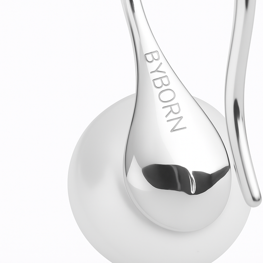 PEARL HOOK EARRINGS Silver