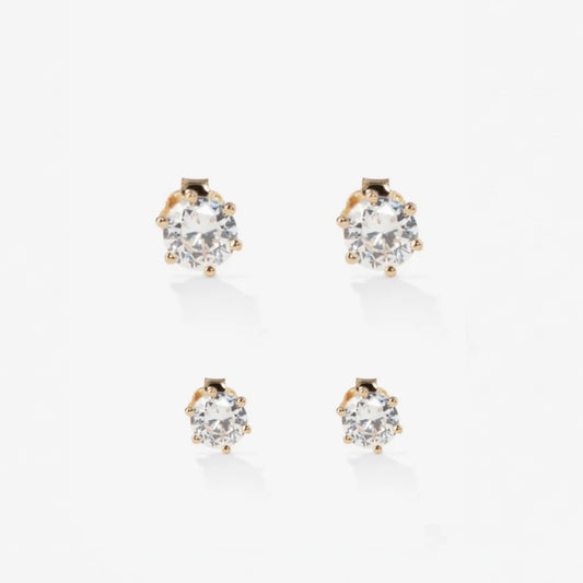 STUD EARRINGS SET Gold