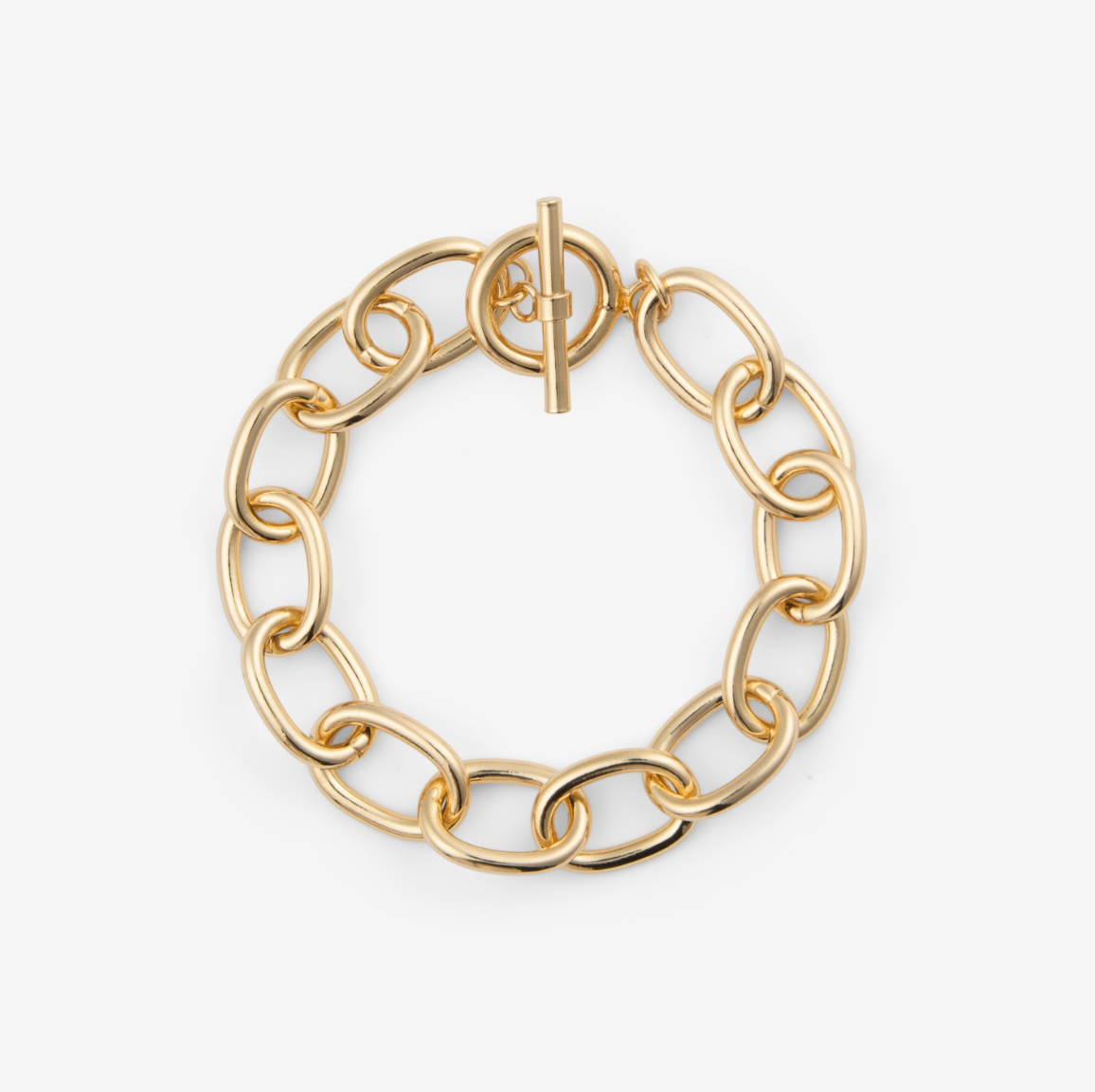 OVAL LINK BRACELET Gold 