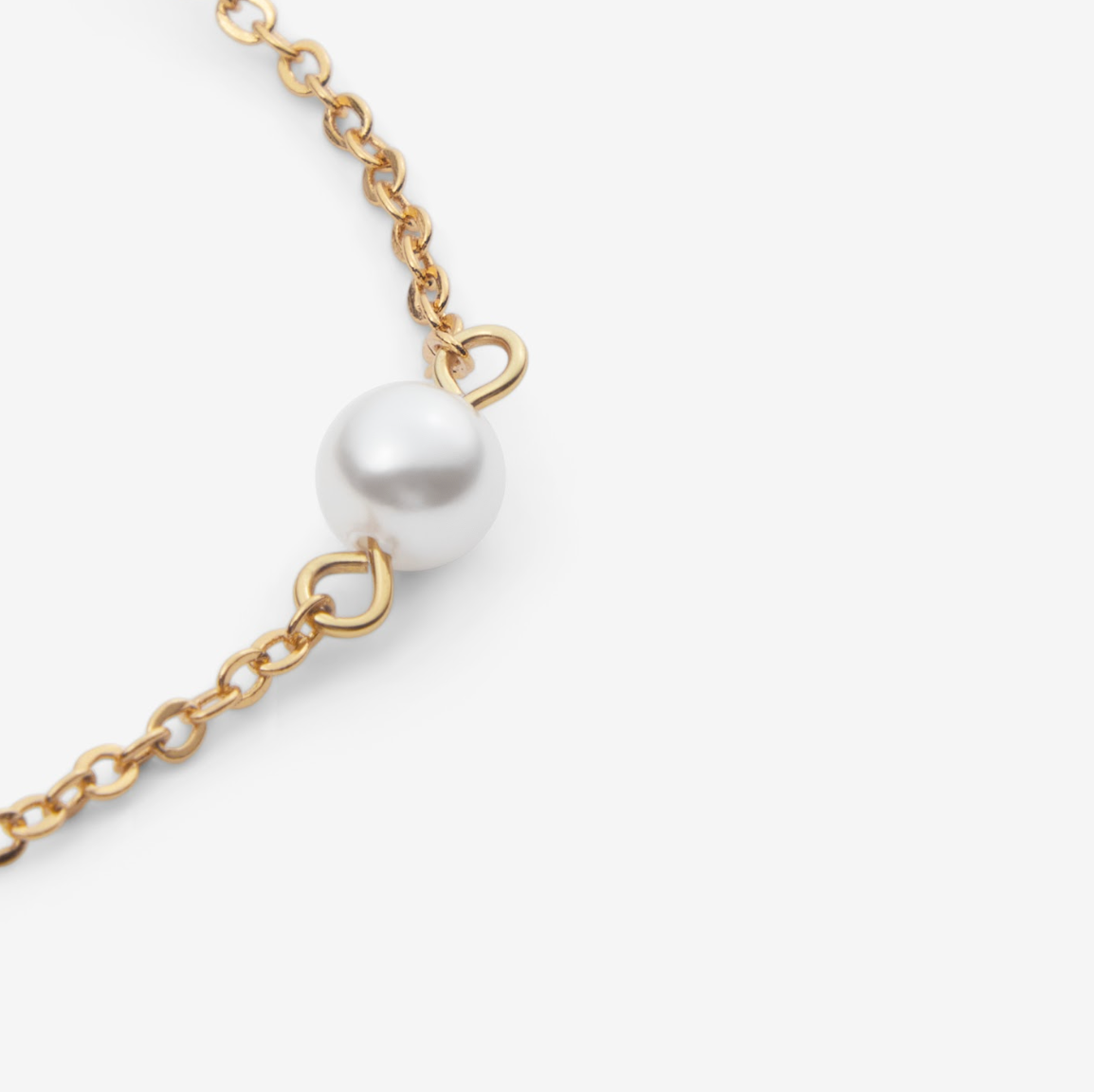 MINI PEARL CHAIN BRACELET Gold