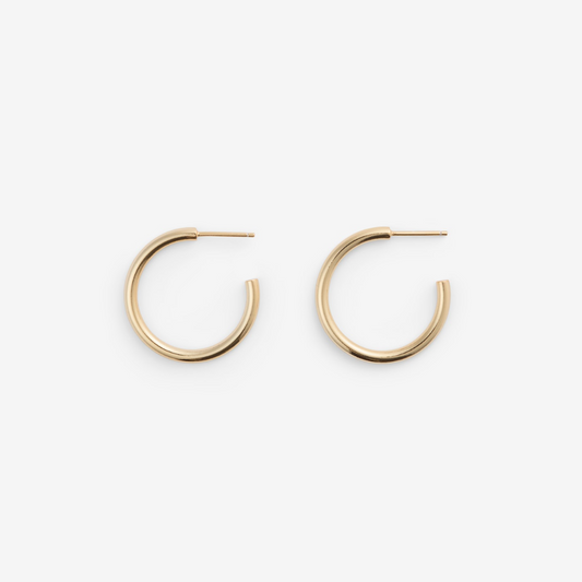 MEDIUM HOOPS EARRINGS Gold