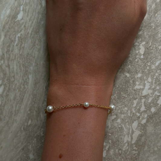 MINI PERLENKETTENARMBAND Gold