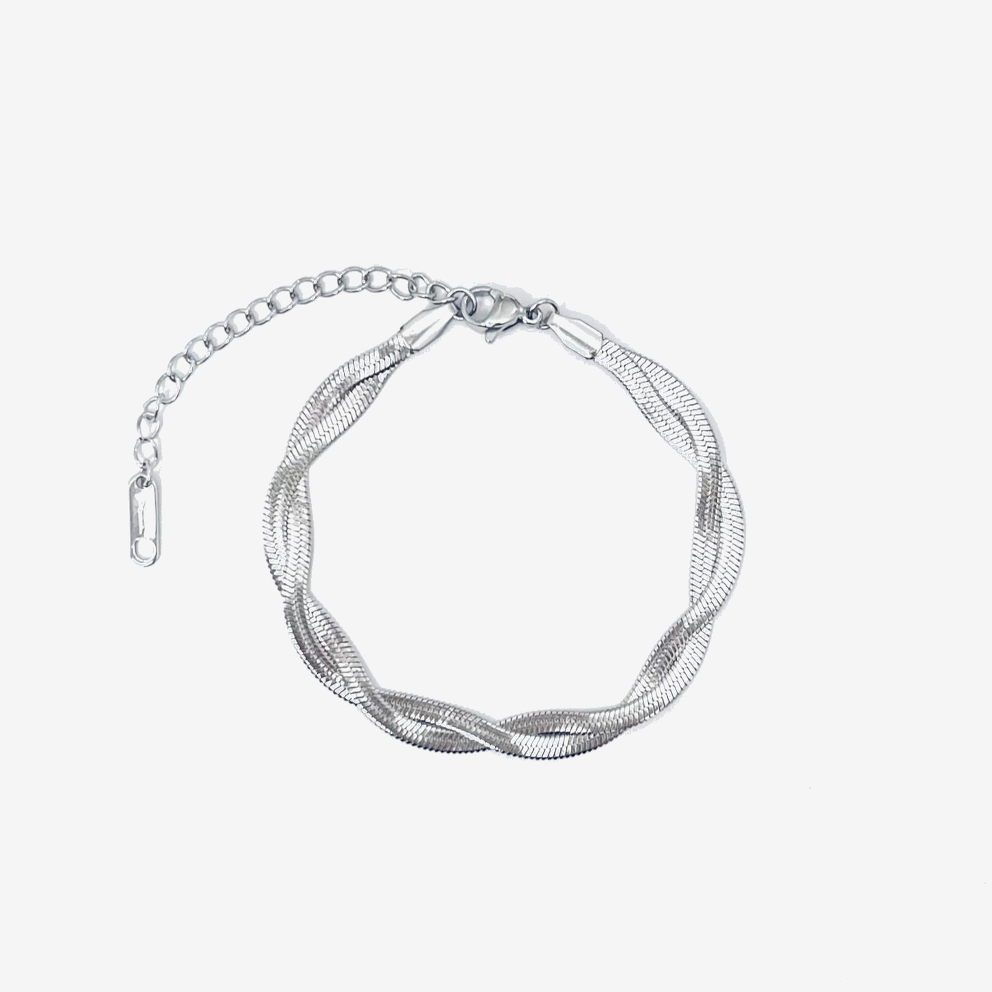 WOVEN SNAKE BRACELET Silver