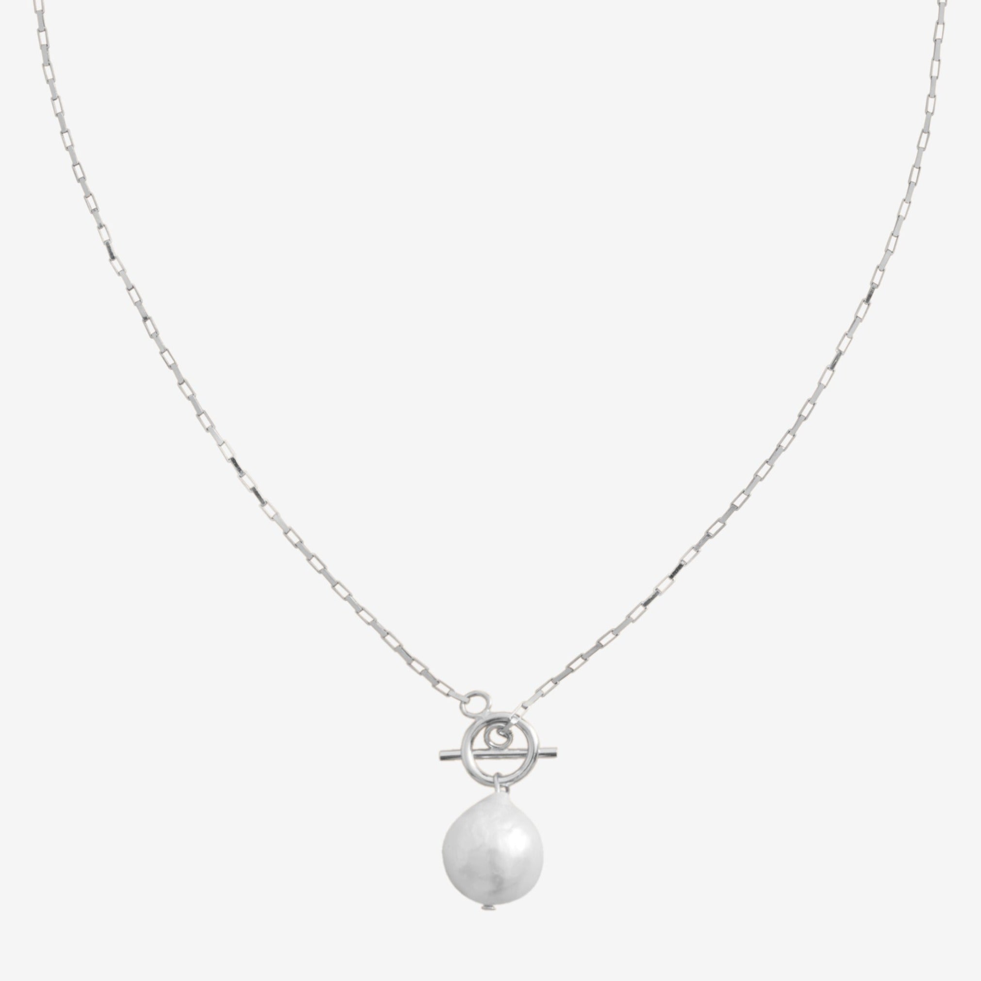 BYBORN Bold Pearl Necklace Silver byborn-bold-pearl-necklace-silver