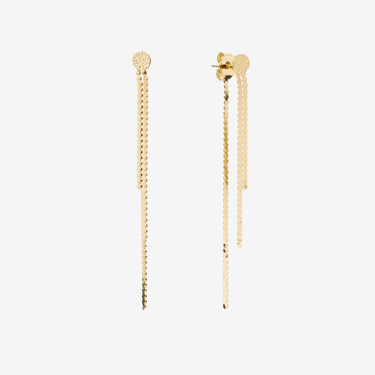 FRONT BACK DANGLE EARRINGS Gold