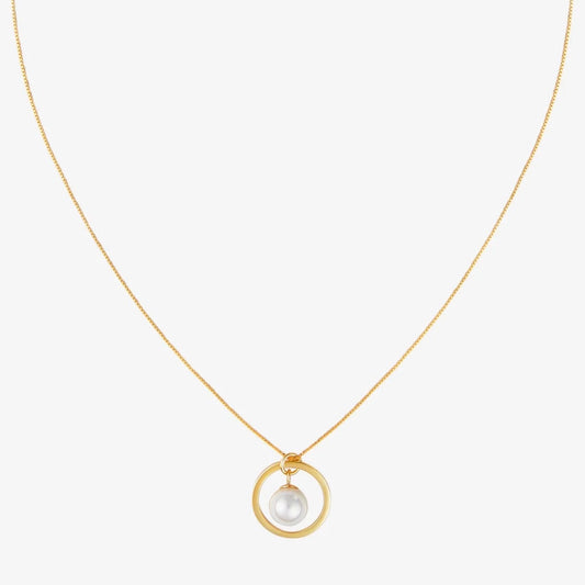 PEARL DROP NECKLACE Gold