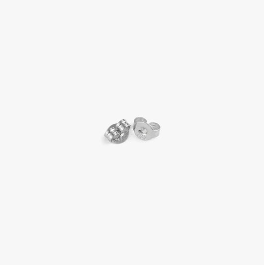 CHUNKY MOON EARRINGS Silver