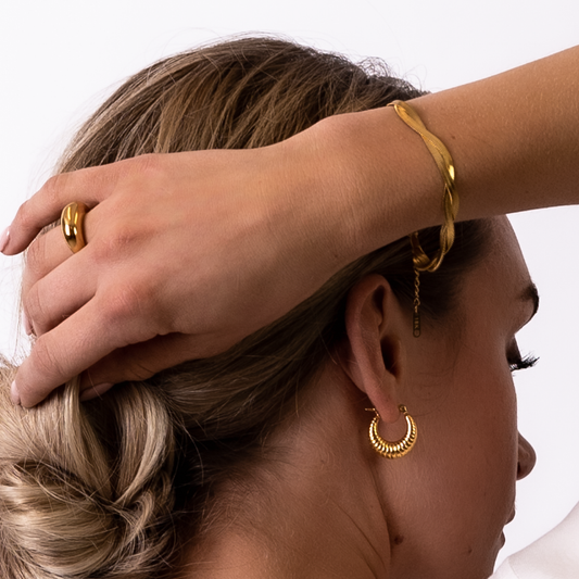 WOVEN SNAKE BRACELET Gold
