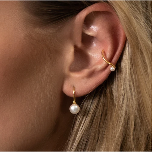 EAR CUFF WITH PEARL Gold
